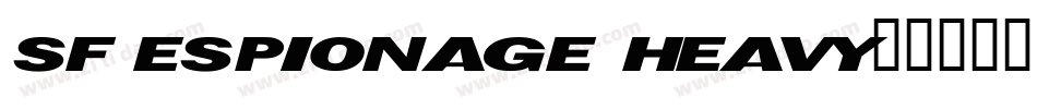 SF Espionage Heavy字体转换